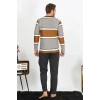 Moda Erkek Uzun Kol Penye Pijama Takım