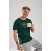 Moda Erkek Yeşil Kısa Kol Pijama Takımı