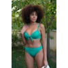 Moda Kadın Destekli Fiyonklu Alt Üst Yeşil Bikini Takım