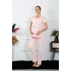 Moda Kadın Kısa Kol Hamile Lohusa Pijama Takımı