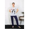 Moda Kadın Kısa Kol Penye Pİjama Takımı
