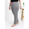 Moda Kadın Pamuklu Büyük Beden Alt Pijama Gri