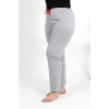 Moda Kadın Pamuklu Büyük Beden Alt Pijama Gri