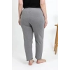 Moda Kadın Pamuklu Büyük Beden Alt Pijama Gri