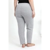 Moda Kadın Pamuklu Büyük Beden Alt Pijama Gri