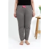 Moda Kadın Pamuklu Büyük Beden Alt Pijama Vizon