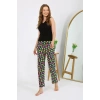 Moda Kadın Penye Smile Desenli Tek Alt Pijama