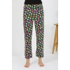 Moda Kadın Penye Smile Desenli Tek Alt Pijama