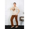 Moda Kısa Kol Penye Pijama Takımı