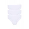 Moda Kız Çocuk 3lü Beyaz Külot