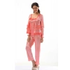 Nar Çiçeği Saten Pijama Takımı - 1413