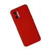 Oppo A96 Kılıf Nano içi Kadife Silikon - Kırmızı