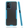 Oppo A96 Kılıf Platin Silikon - Mavi