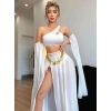 Özel Tasarım Kadın Beyaz Fantezi Harem Kostüm