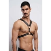 Perçin Detaylı Erkek  Göğüs Harness, Erkek  Parti Giyim - Brfm179