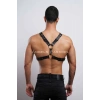 Perçin Detaylı Erkek  Göğüs Harness, Erkek  Parti Giyim - Brfm179