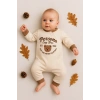 Persona Bear Nakışlı % 100 Pamuk Erkek Bebek Tulum