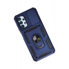 Samsung Galaxy A13 4G Kılıf Pars Lens Yüzüklü Silikon - Lacivert