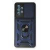 Samsung Galaxy A32 Kılıf Pars Lens Yüzüklü Silikon - Lacivert