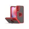 Samsung Galaxy A36 Kılıf Montreal Yüzüklü Silikon Kapak - Kırmızı