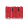 Samsung Galaxy S23 Ultra Kılıf Zuma Kartvizitli Yüzüklü Silikon - Kırmızı
