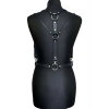 Seksi Deri Omuzdan Baglamalı Göğüs Harness - Brf916