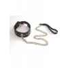 Şık Tasarım Zincir Tasma Ve Siyah Kelepçe Harness Set