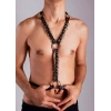 Sıralı Halkalı Seksi Erkek  Deri Giyim - Brfm46
