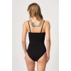 Siyah Göğsü Açık Agraflı Body Korse