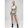Siyah Harness Takım Deri Vücut Bağlantılı Ayarlanabilir - Brf1038
