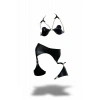 Siyah Harness Takım Zincir Detaylı Suni Deri Bralet Set - Brf1220
