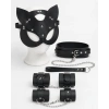 Siyah Maske Tasma Kelepçe Harness 4lü Set Premium Konsept Aksesuar