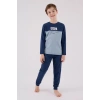 U.s. Polo Assn Uzun Kol Pijama Takım Us2220-4 Koyu İndigo