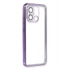 Xiaomi Redmi 12C Kılıf Lensli Silikon - Mor