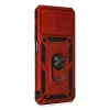 Xiaomi Redmi Note 10 Kılıf Pars Lens Yüzüklü Silikon - Kırmızı