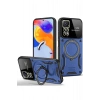 Xiaomi Redmi Note 11 Pro Kılıf Joy Lens Standlı Kapak - Lacivert