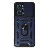 Xiaomi Redmi Note 12 Pro 5G Kılıf Pars Lens Yüzüklü Silikon - Lacivert