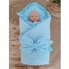 Yenidoğan Tericotton Kumaş Multi Mevsimlik Bebek Battaniyesi Kundak Mavi