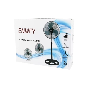18 İnç  İnç   Sanayi  Vantilatör  3in1: Ayaklı - M.üstü - Duvar   Metal Kafes - Kanat 3  80w Vg-301