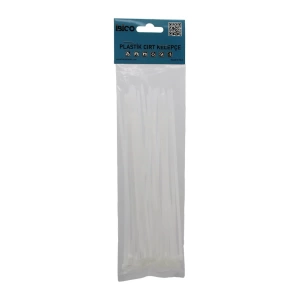 25pcs   Beyaz   3.6x200mm  Plastik Cırt Kelepçe