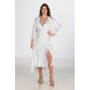 2li Ekru Sabahlık Takımı Bigsize 6224