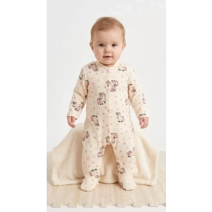 3/9 Ay Unicorn Baskılı Patikli Bebek Tulumu