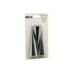 3pcs  Metal Korneo Kalıp - Pasta Dekorasyon Aparatı Çap:3.4cm X Uzunluk:12cm Brkt-921602