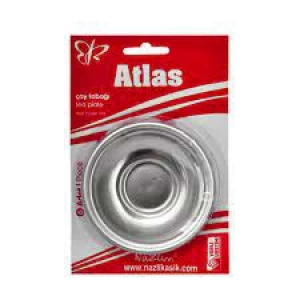 6 Parça  Metal Çay Tabak