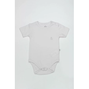 Bistyle Organik Natural Basic Style Yarım Kol Body Bs17103 Beyaz