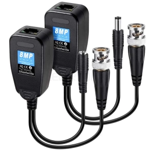 Bnc To Rj45 Vıdeo Balun + Power Konnektör