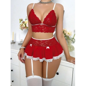 Bustiyer Ve Mini Etekli Fantezi Hemşire Kostümü