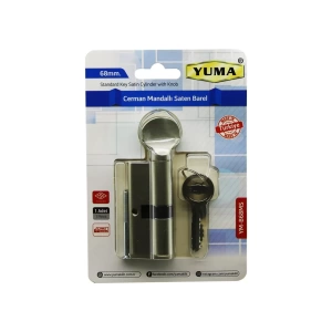 Cerman Mandallı Saten Barel Kilit  68mm  Ym-b68ms