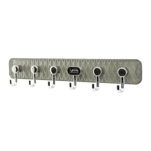 Delux Askı Mika Kristal Plastik Tabanlı  6 Kollu= Tak Çıkar  Yapışkanlı Montaj 6x42cm