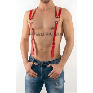 Deri Erkek  Pantolon Askısı, Deri Erkek  Harness - Brfm10